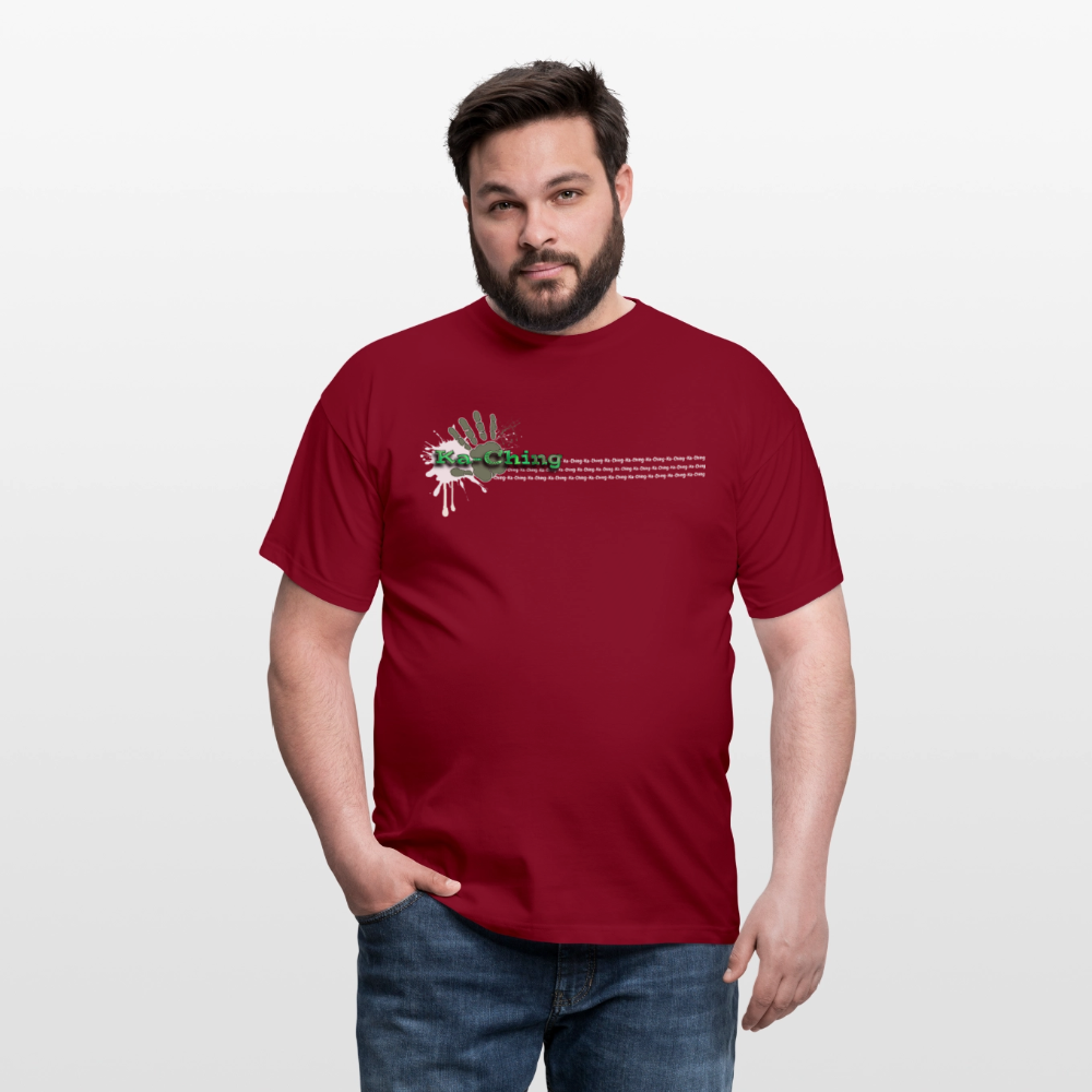 Unisex T-Shirt Ching Green Logo WH/Dark CHGR-T-01d - brick red