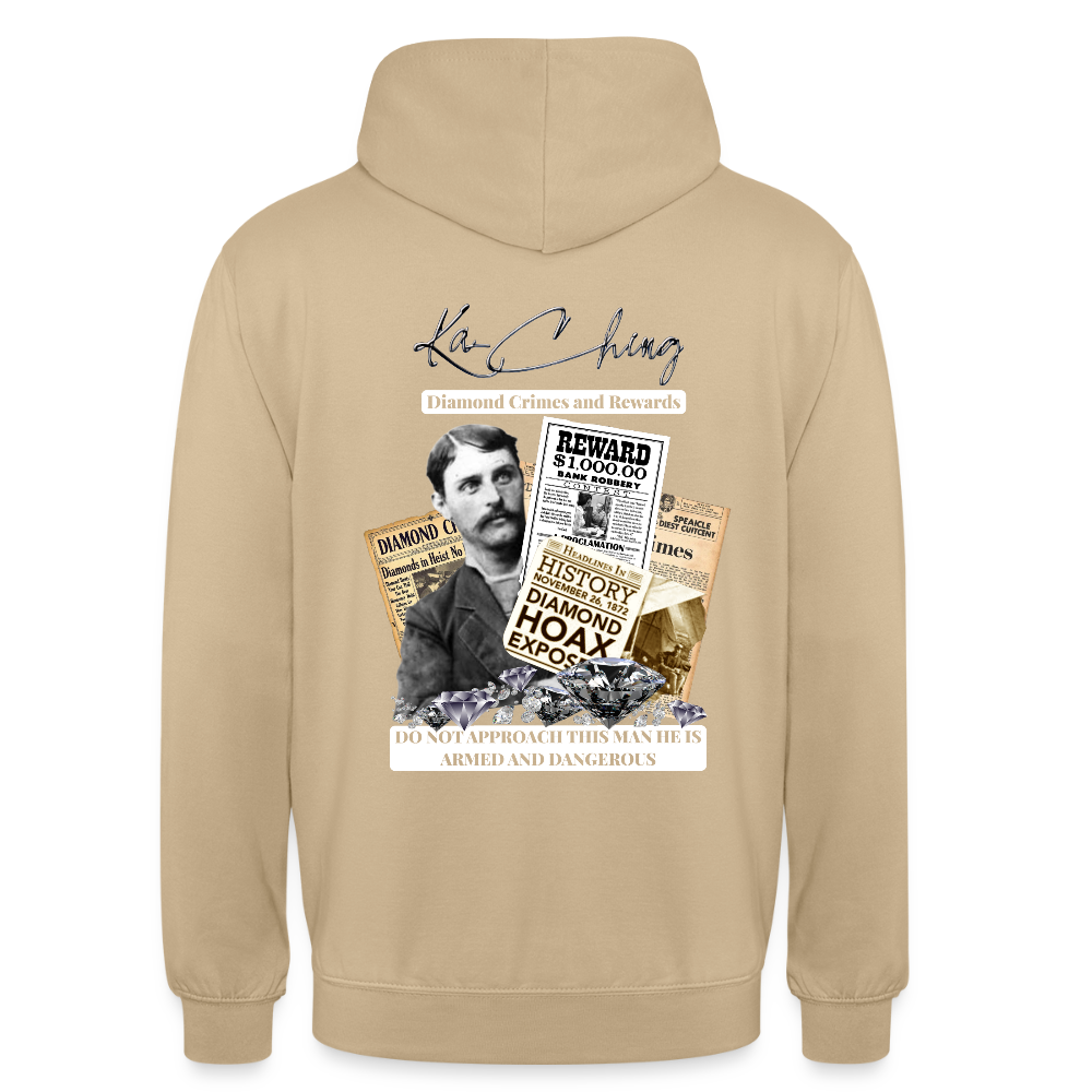 diamond range limited edition Hoodie  design 3 - beige