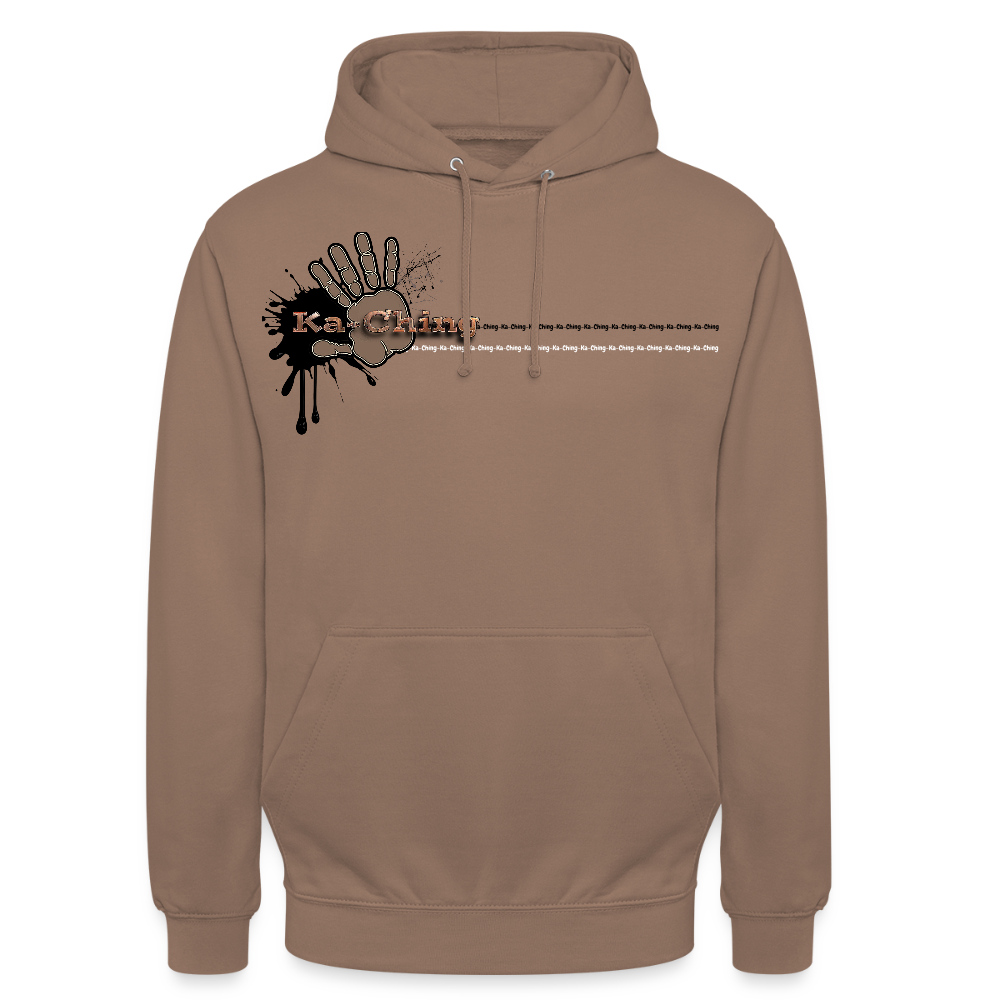 Ka-Ching Unisex Hoodie Ching Bronze logo - mocha