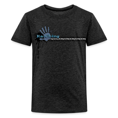 Unisex T-Shirt Ching Blue Logo - charcoal grey