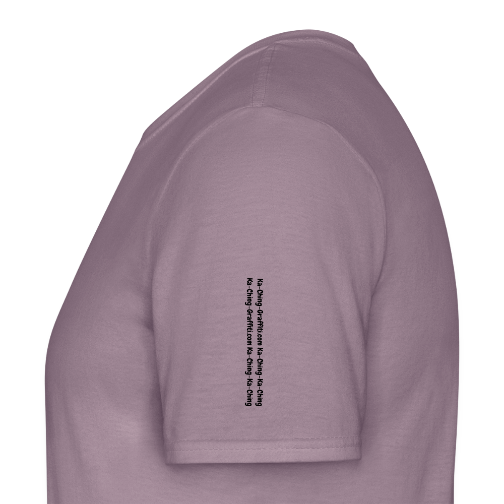 Ka-Ching T-Shirt Ching Gold Logo CHGD-T-02w - purple-grey 