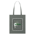 Ching Tote Bag Green Logo - anthracite