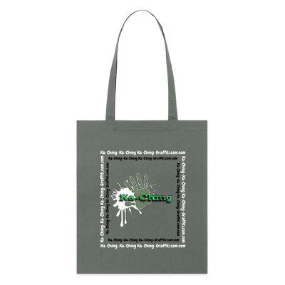 Ching Tote Bag Green Logo - anthracite