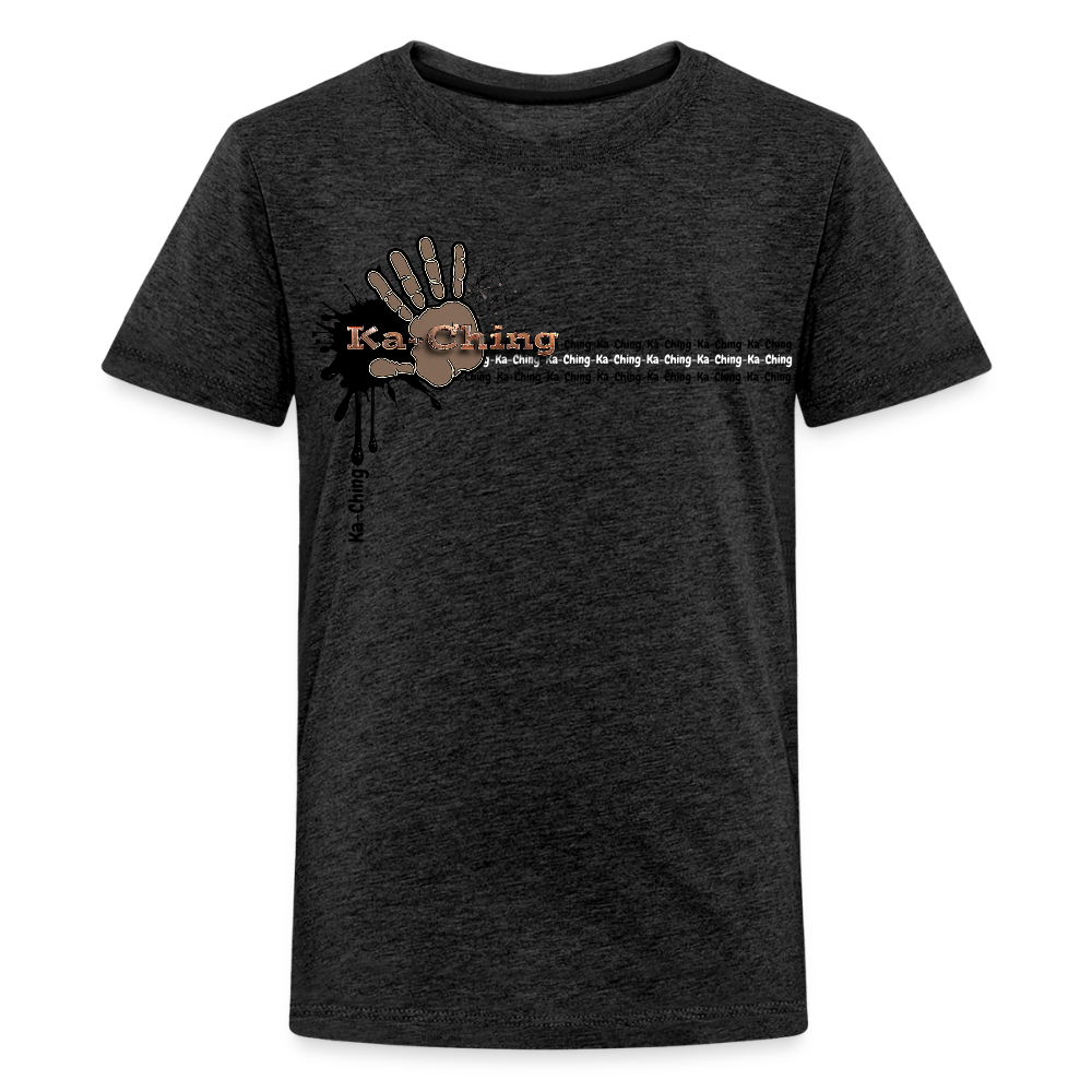 Unisex T-Shirt Ching Bronze Logo - charcoal grey