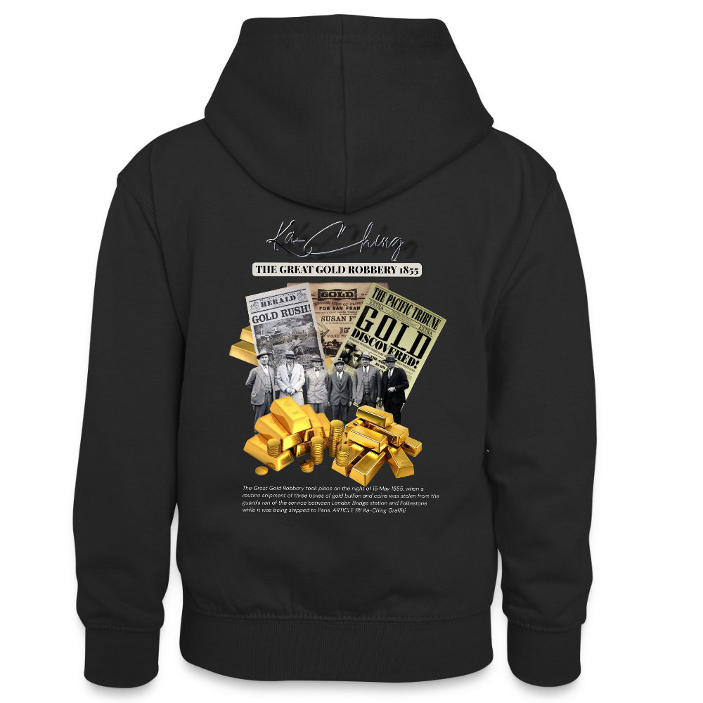 Gold Range The Great Robɓery 1855 Hoodie limited edition - black/red