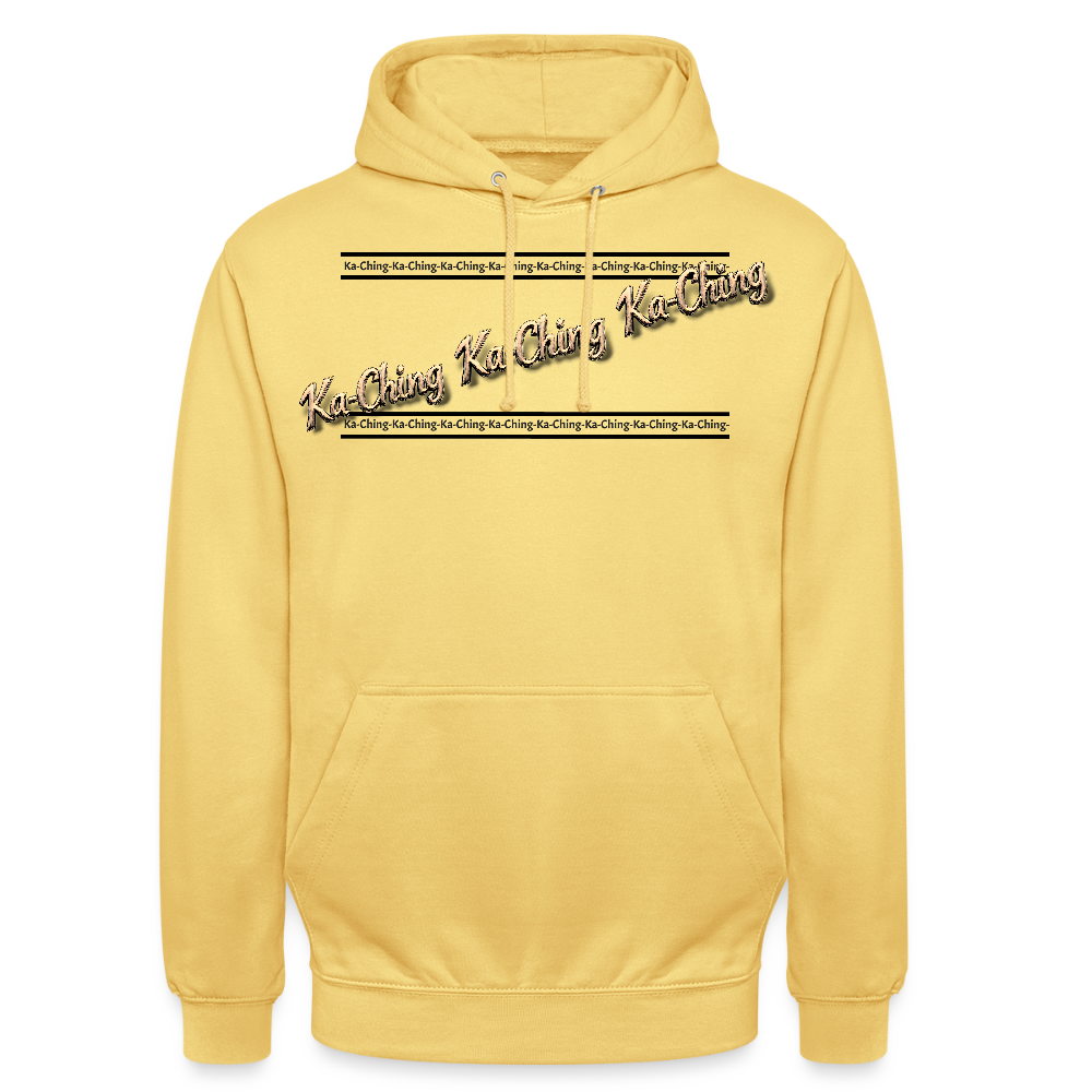 Ka-Ching Unisex Hoodie design 2 - lemon yellow