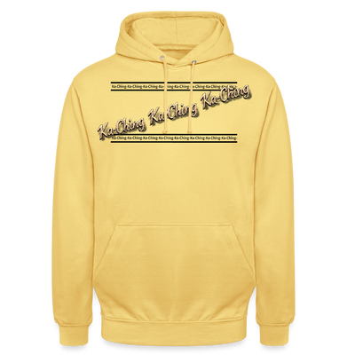 Ka-Ching Unisex Hoodie design 2 - lemon yellow