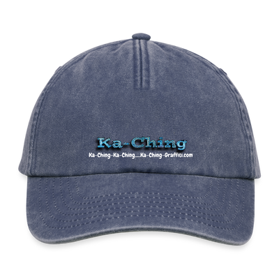 Ka-Ching Cap blue Logo - vintage denim