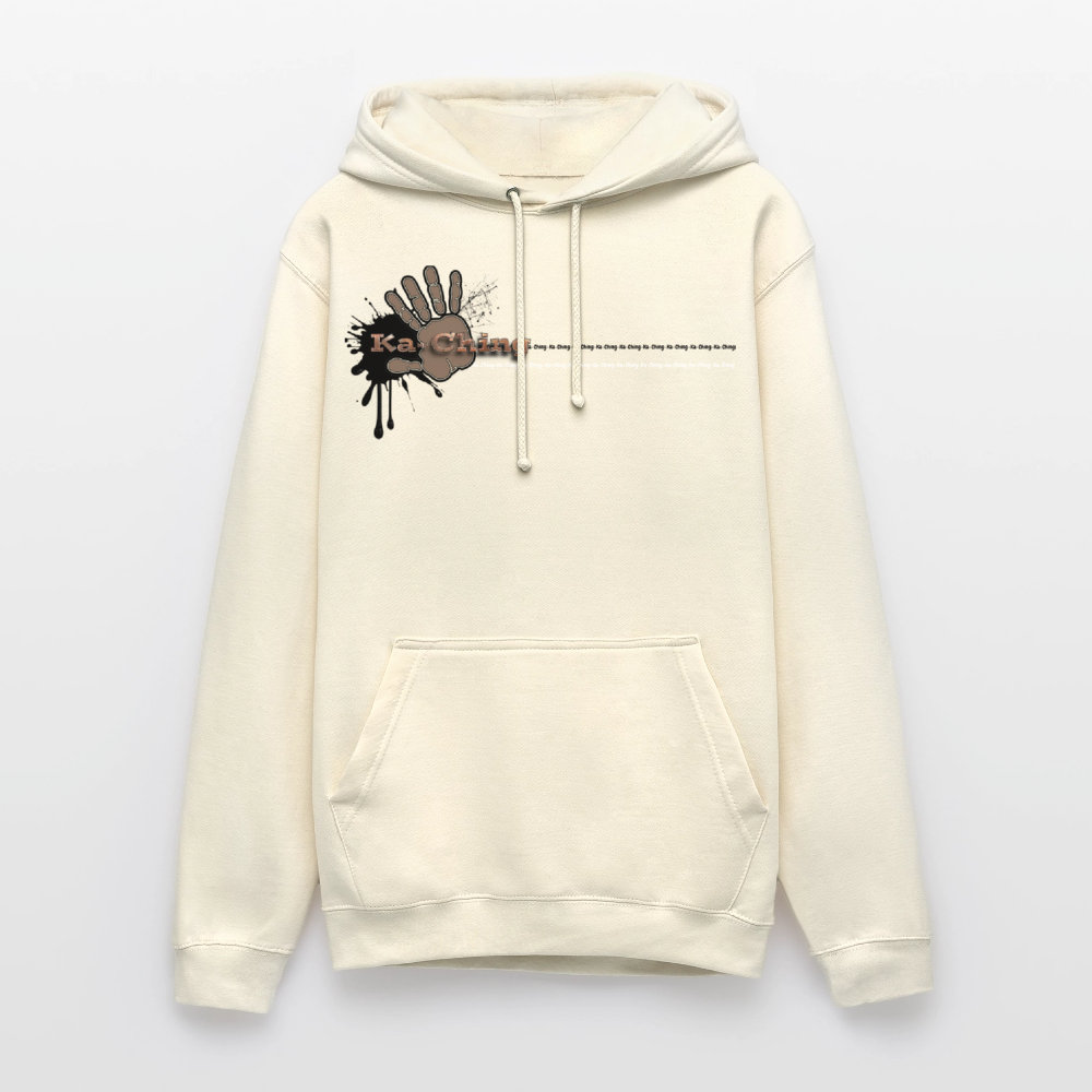 Ka-Ching Unisex Hoodie Ching Bronze logo - vanilla