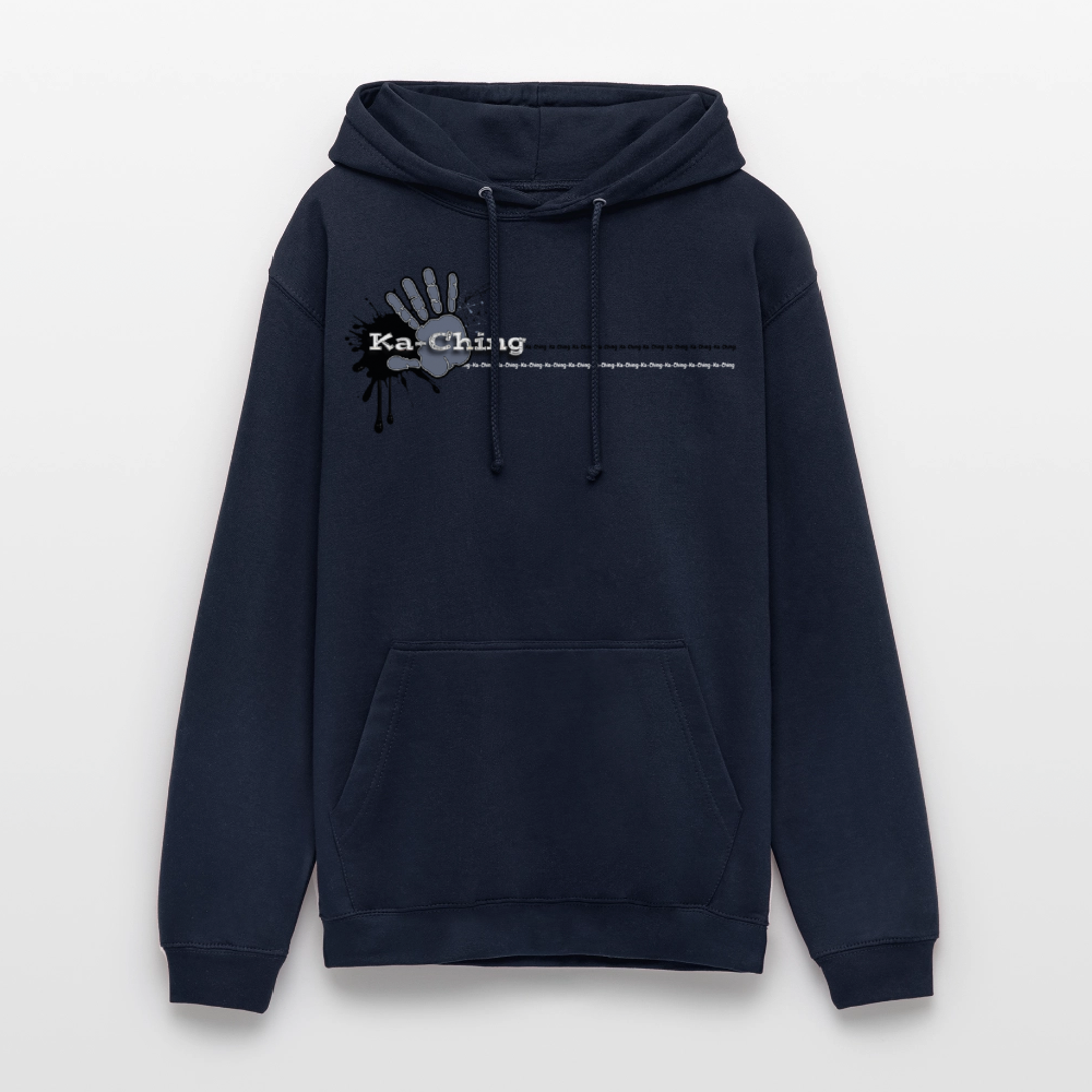 Unisex Hoodie Ching Silver logo - navy
