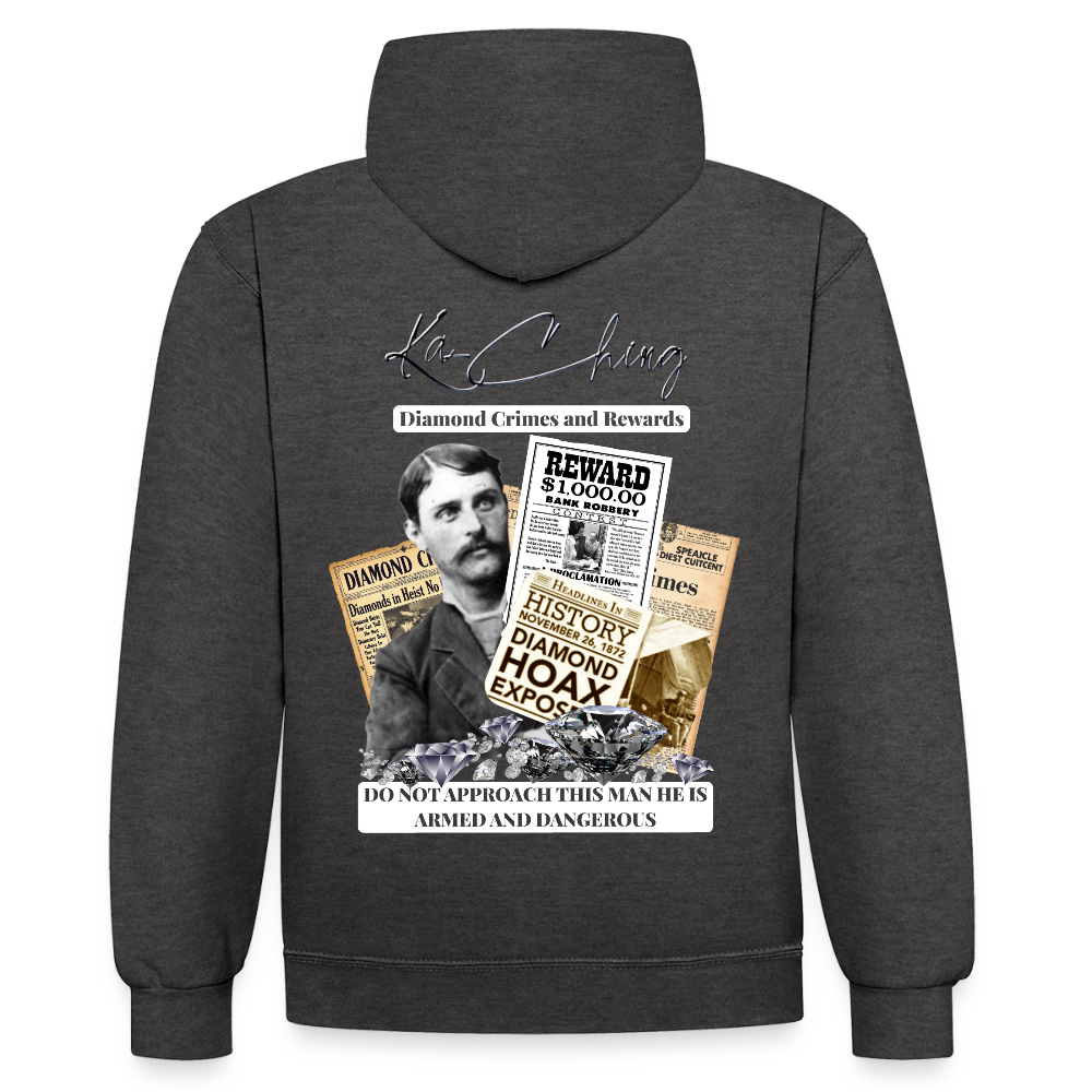 Diamond Range Diamond Hoax Hoodie limited edition - charcoal/black