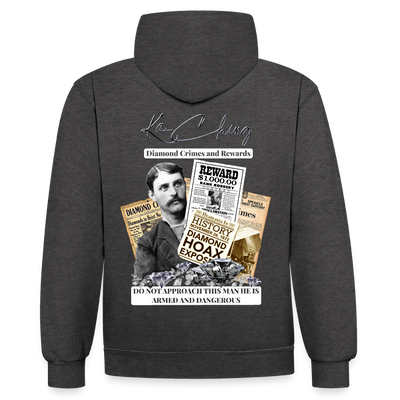 Diamond Range Diamond Hoax Hoodie limited edition - charcoal/black