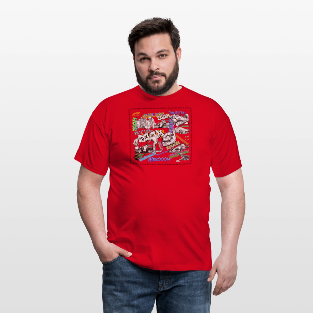 Unisex T-Shirt F1 Graffiti - red