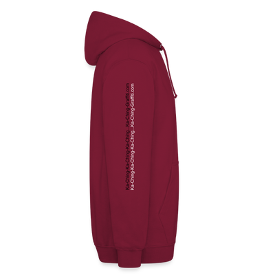 Ka-Ching Unisex Hoodie Ching Bronze logo - bordeaux