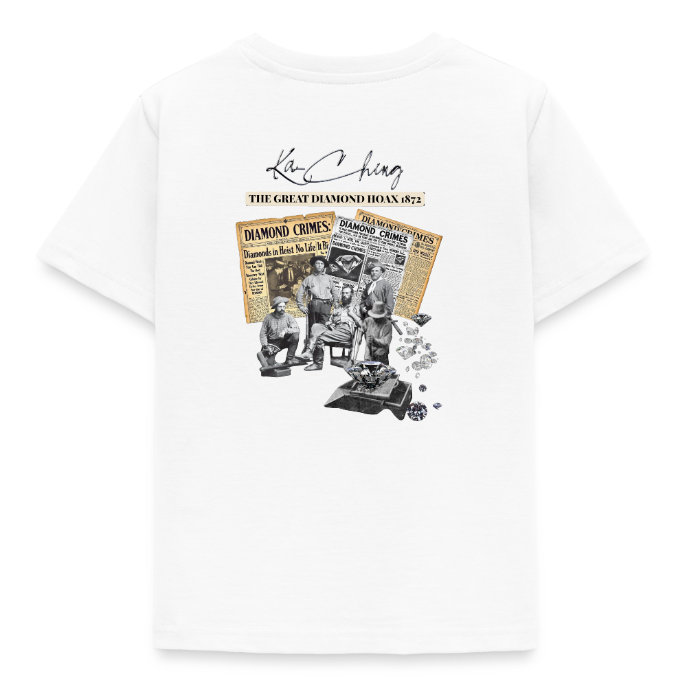 Diamond Range hoax 1872 T-Shirt limited edition dark background - white