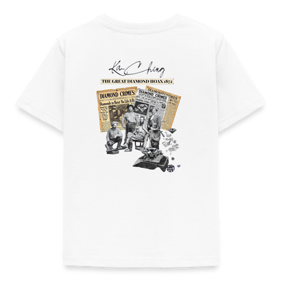 Diamond Range hoax 1872 T-Shirt limited edition dark background - white