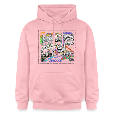 Unisex F1 Graffiti Hoodie - light pink