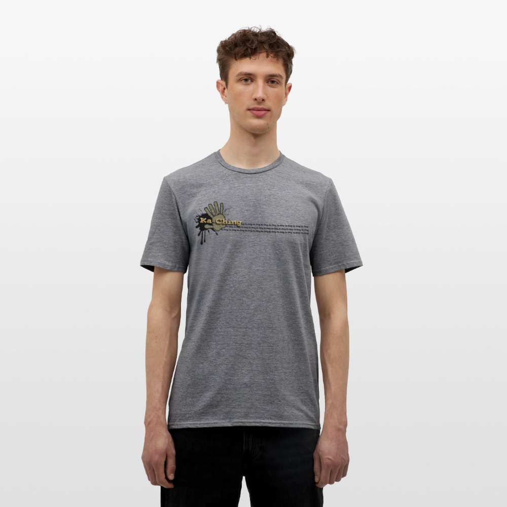 Ka-Ching T-Shirt Ching Gold Logo CHGD-T-02w - graphite heather