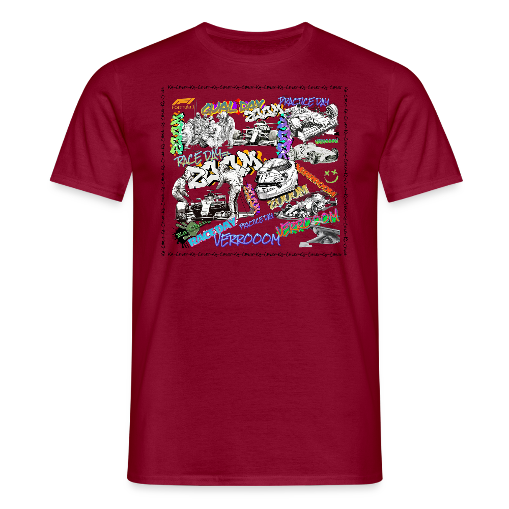 Unisex T-Shirt F1 Graffiti - brick red