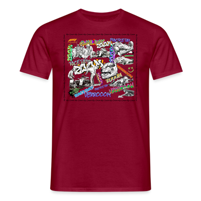 Unisex T-Shirt F1 Graffiti - brick red