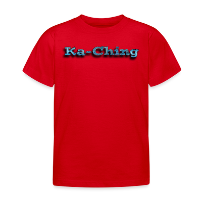 Ka-Ching  Kids T-Shirt Bluelogo - red