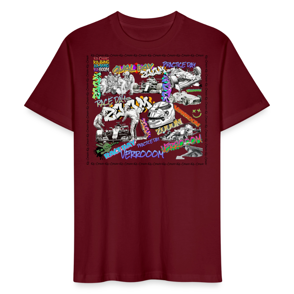 Ka-Ching Motorsports Graffiti T-Shirt - burgundy