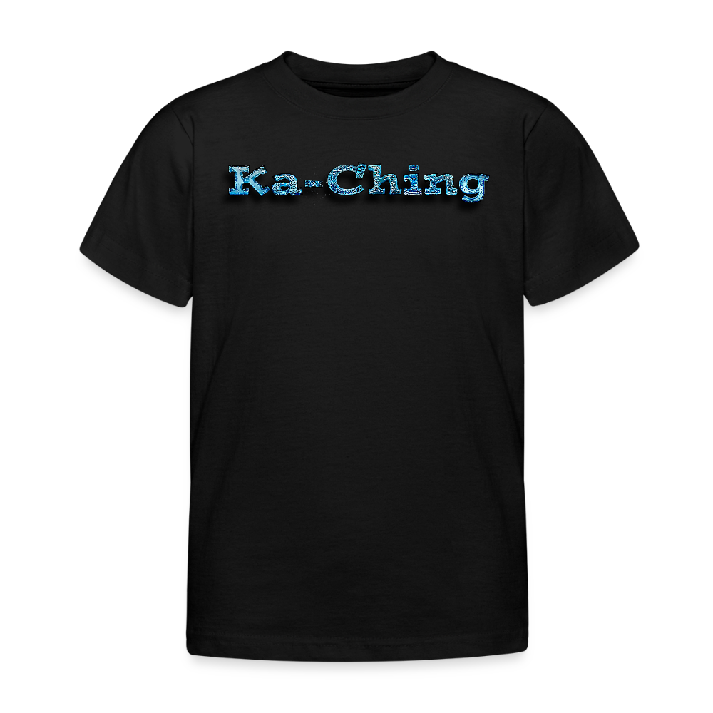 Ka-Ching  Kids T-Shirt Bluelogo - black