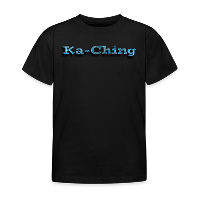 Ka-Ching  Kids T-Shirt Bluelogo - black