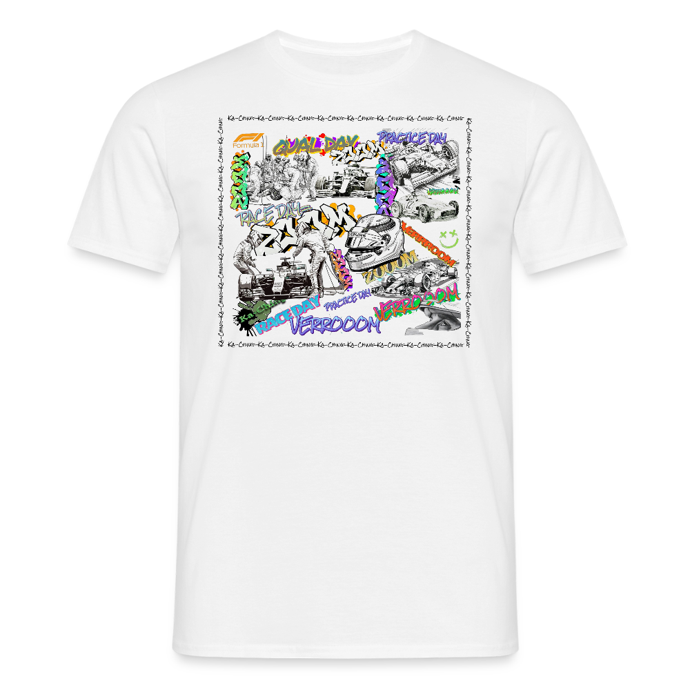 Unisex T-Shirt F1 Graffiti - white