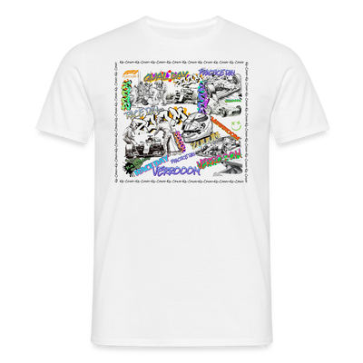 Unisex T-Shirt F1 Graffiti - white