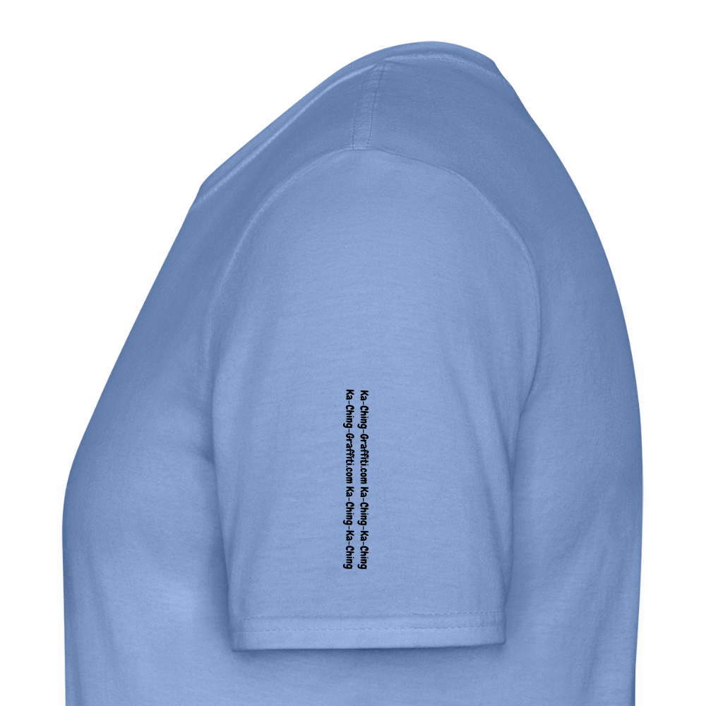 Ka-Ching T-Shirt Ching Gold Logo CHGD-T-02w - carolina blue