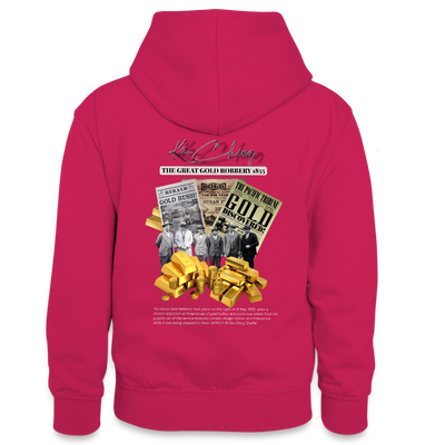 Gold Range The Great Robɓery 1855 Hoodie limited edition - pink/navy