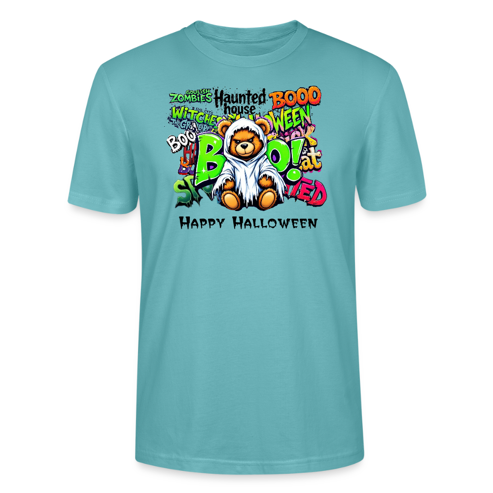 Teddie Ghost boo Tee - pastel turquoise