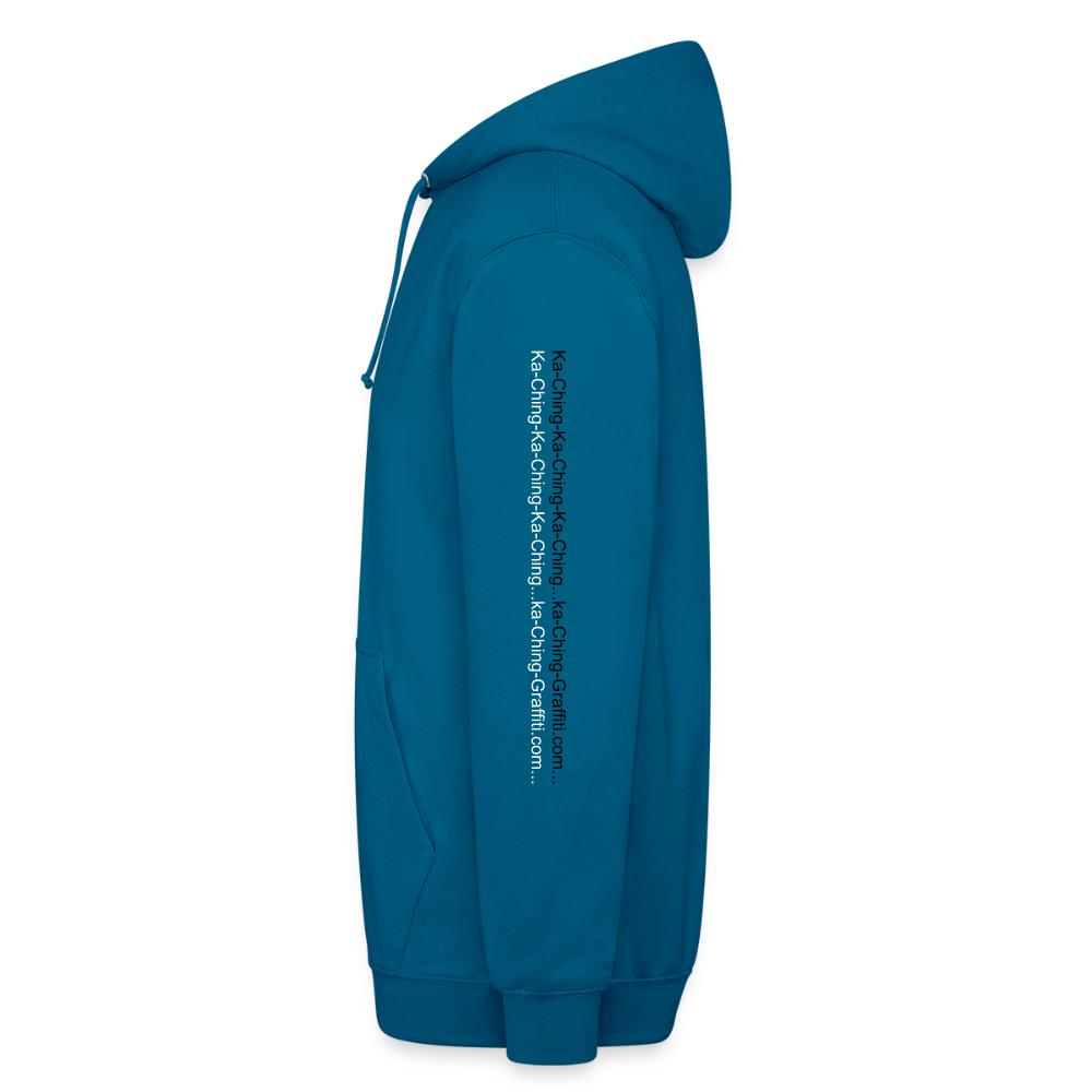 Ka-Ching Unisex Hoodie Ching Bronze logo - deep sea blue 