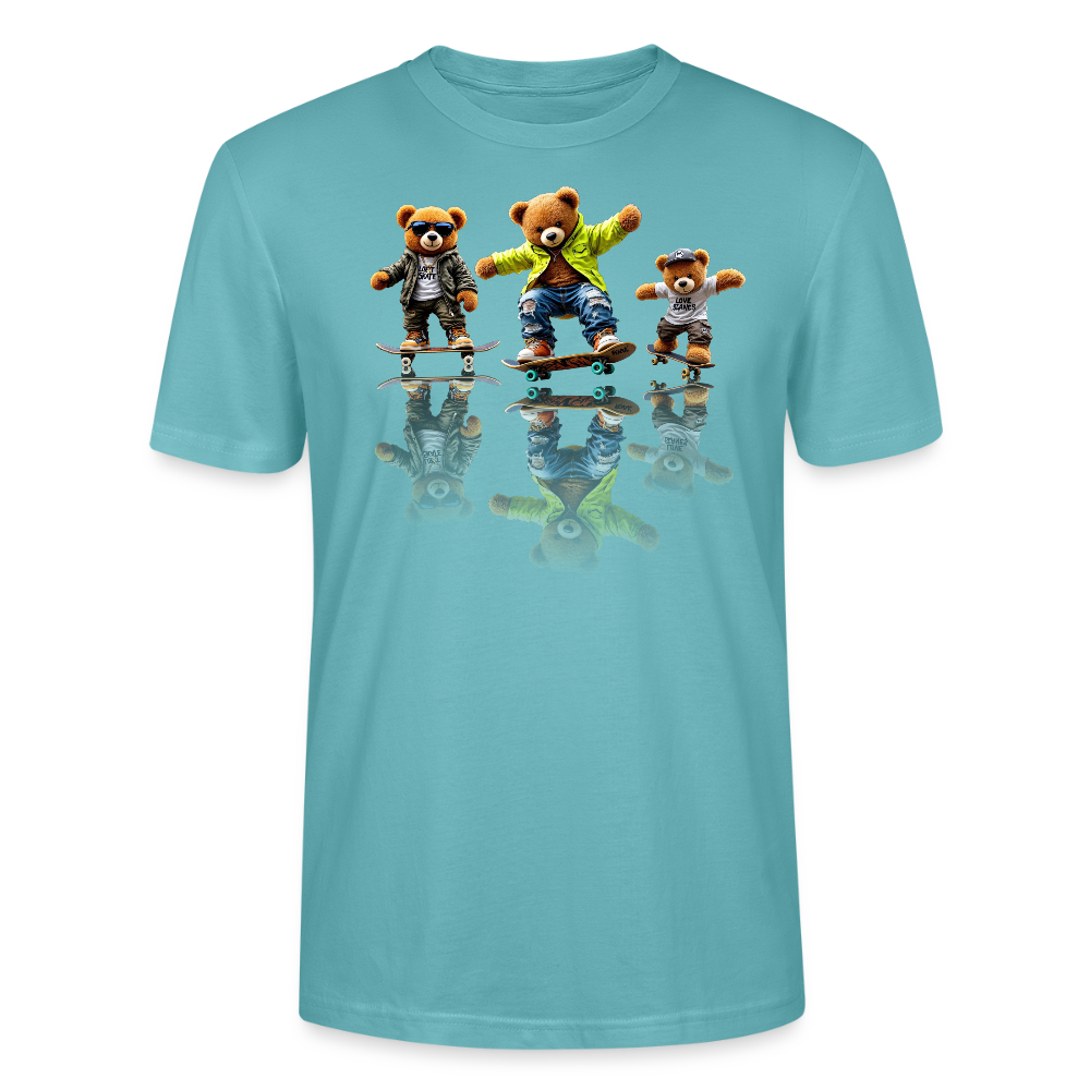 skateboarding Teds Tee - pastel turquoise