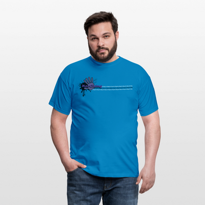 Unisex T-Shirt Ching Purple Logo CHPU-T-06c - royal blue