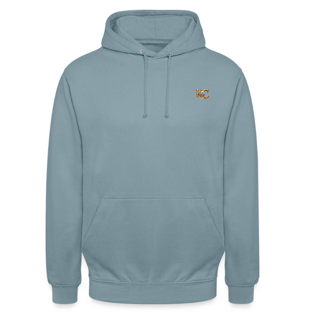 Minimal Range Unisex Hoodie limited Ka-Ching design2 - stonewash blue