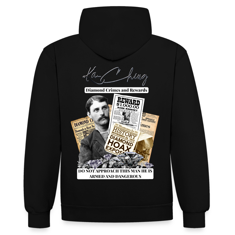 Diamond Range Diamond Hoax Hoodie limited edition - black/red