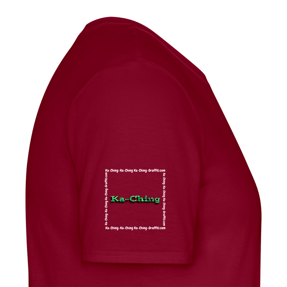 Unisex T-Shirt Ching Green Logo WH/Dark CHGR-T-01d - brick red