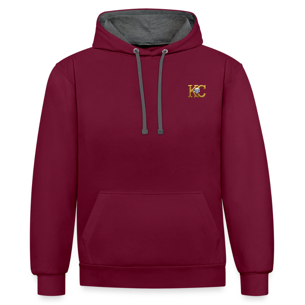 Diamond Range Diamond Hoax Hoodie limited edition - burgundy/charcoal