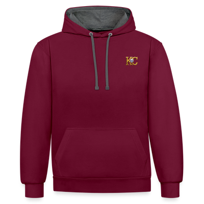 Diamond Range Diamond Hoax Hoodie limited edition - burgundy/charcoal