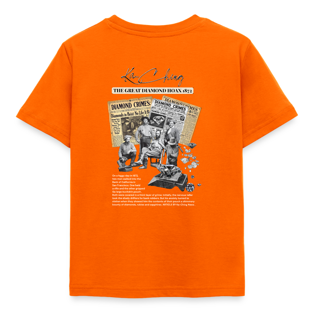 Diamond Range hoax 1872 T-Shirt limited edition dark background - orange