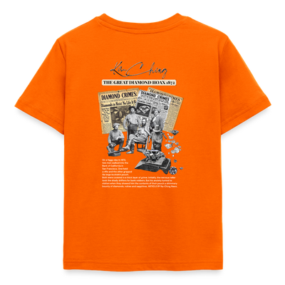 Diamond Range hoax 1872 T-Shirt limited edition dark background - orange
