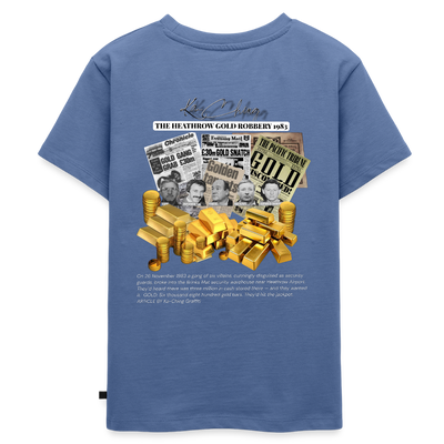 Gold Range Heathrow Robɓery Tee limited edition - stone blue