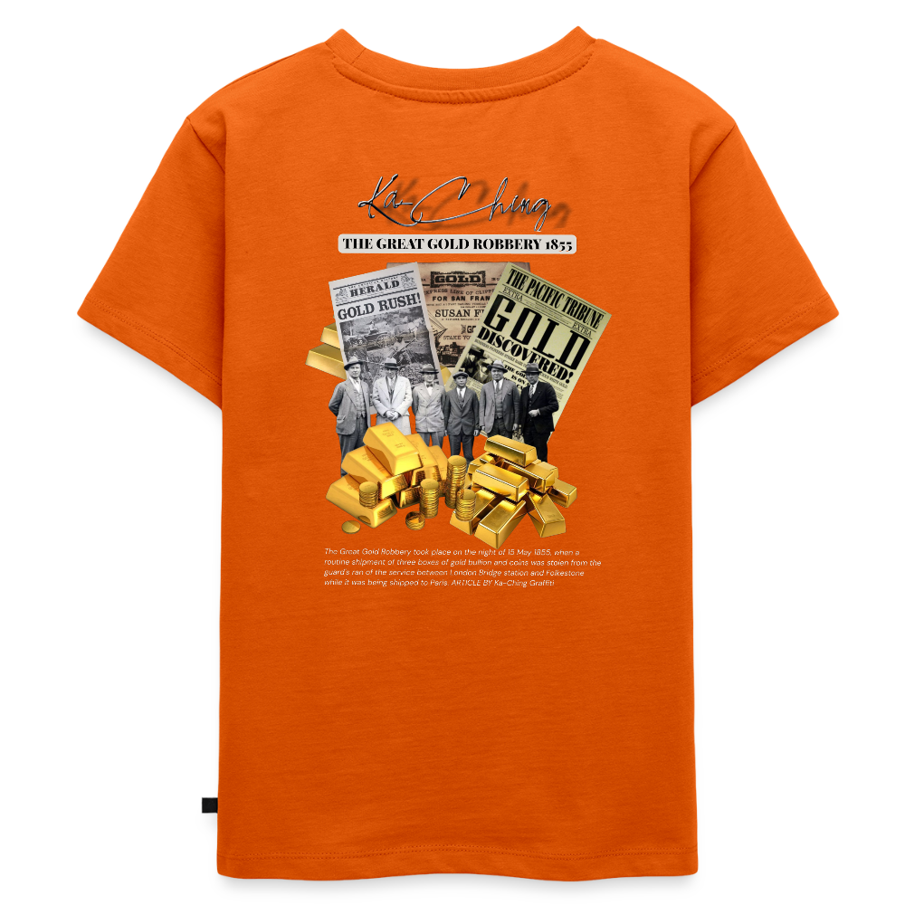 Gold Range The Great Robɓery 1855 Tee limited edition - orange 