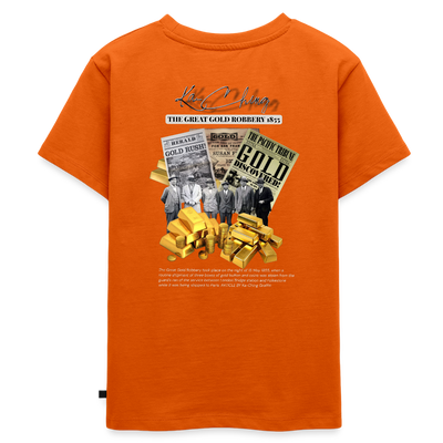 Gold Range The Great Robɓery 1855 Tee limited edition - orange 