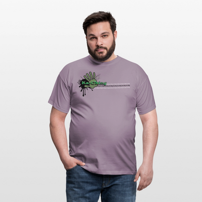 Unisex T-Shirt Ching Green Logo CHGR-T-01c - purple-grey 