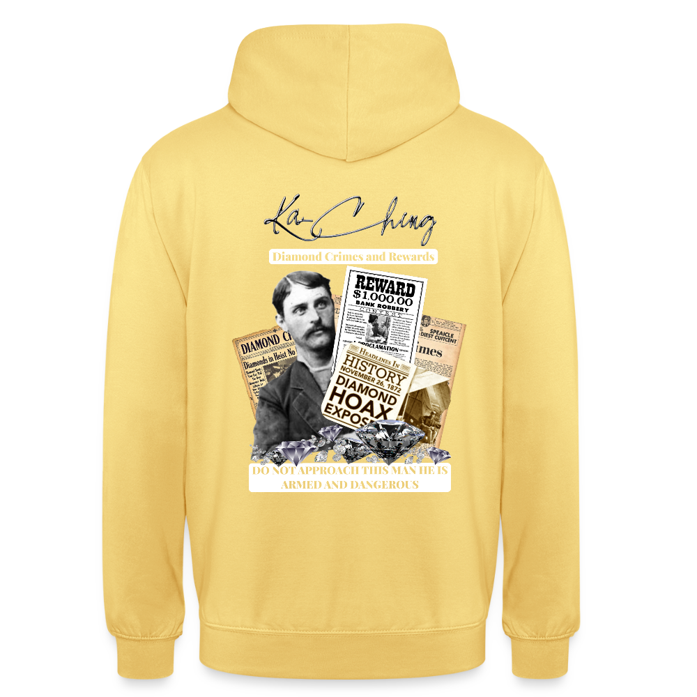 diamond range limited edition Hoodie  design 3 - lemon yellow