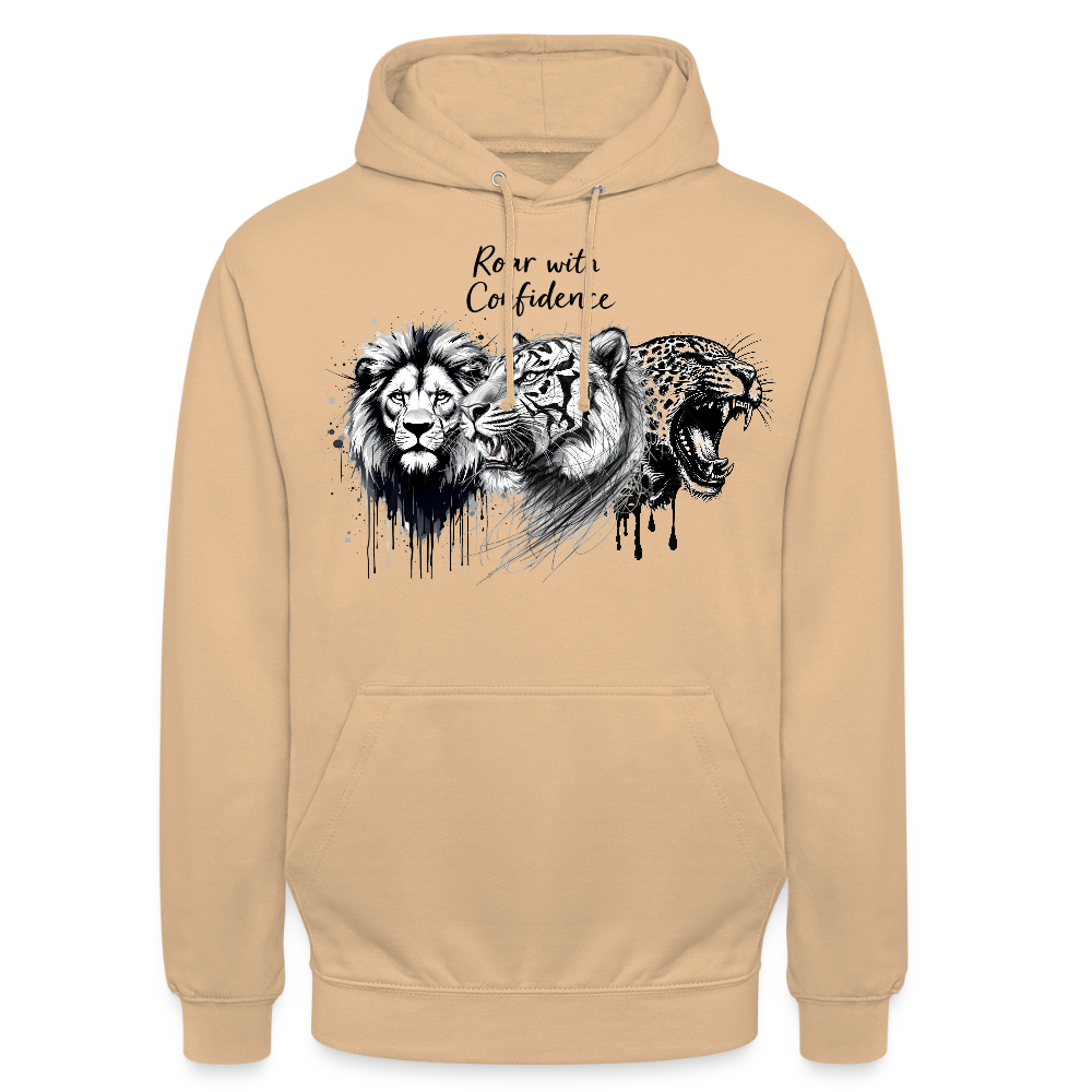 Ka-Ching Raw with confidence Unisex Hoodie - peach