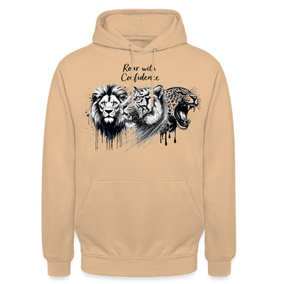 Ka-Ching Raw with confidence Unisex Hoodie - peach